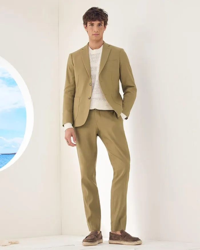 RWandCO Suits SlimFit Linen Suit Blazer Zaatar 8211 Men RWandCO Suits SlimFit Linen Suit Blazer Zaatar 8211 Men