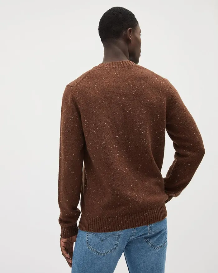 RWandCO Sweaters and Cardigans LongSleeve CrewNeck Sweater With Neps Cinnabar Neps 8211 Men RWandCO Sweaters and Cardigans LongSleeve CrewNeck Sweater With Neps Cinnabar Neps 8211 Men