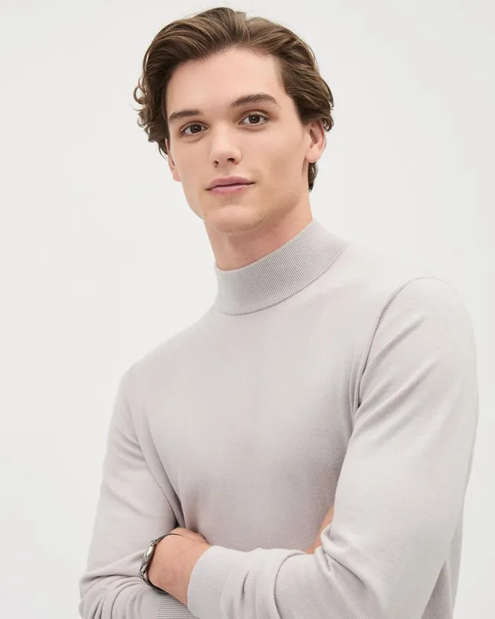 RWandCO Sweaters and Cardigans LongSleeve MockNeck Sweater Coconut Cream 8211 Men RWandCO Sweaters and Cardigans LongSleeve MockNeck Sweater Coconut Cream 8211 Men