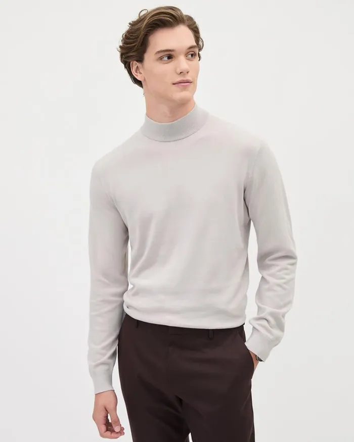 RWandCO Sweaters and Cardigans LongSleeve MockNeck Sweater Coconut Cream 8211 Men RWandCO Sweaters and Cardigans LongSleeve MockNeck Sweater Coconut Cream 8211 Men