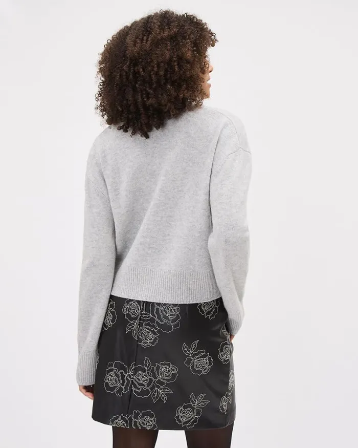 RWandCO Sweaters and Cardigans LongSleeve VNeck Merino Cardigan Light Grey Mix 8211 Women RWandCO Sweaters and Cardigans LongSleeve VNeck Merino Cardigan Light Grey Mix 8211 Women