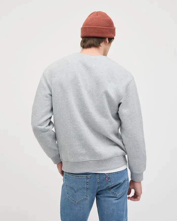 RWandCO Sweatshirts and Hoodies RelaxedFit LongSleeve CrewNeck Pullover 8211 Levi039s Heather Grey 8211 Men RWandCO Sweatshirts and Hoodies RelaxedFit LongSleeve CrewNeck Pullover 8211 Levi039s Heather Grey 8211 Men