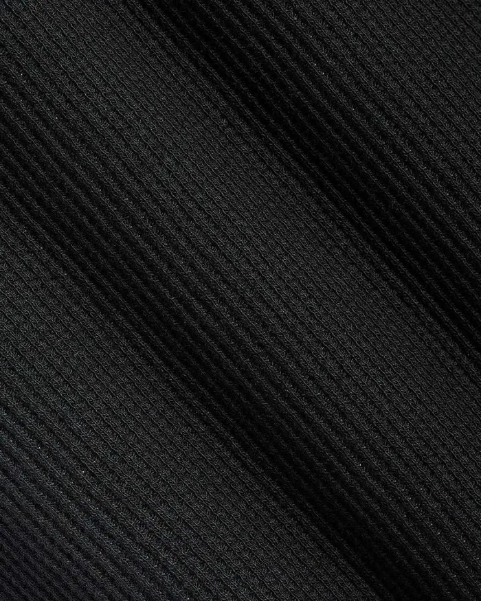 RWandCO TShirts LongSleeve Henley Waffled TShirt Black 8211 Men RWandCO TShirts LongSleeve Henley Waffled TShirt Black 8211 Men