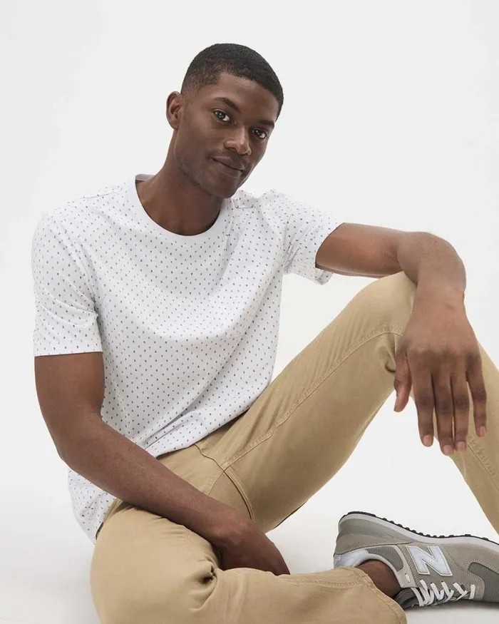 RWandCO TShirts ShortSleeve CrewNeck Tee With Pocket Bright White 8211 Men