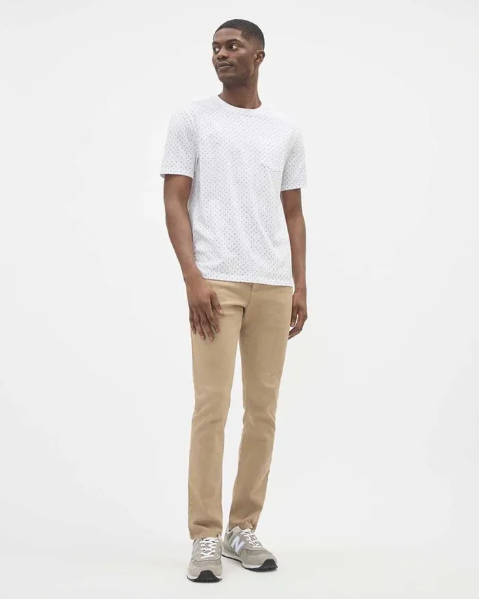 RWandCO TShirts ShortSleeve CrewNeck Tee With Pocket Bright White 8211 Men