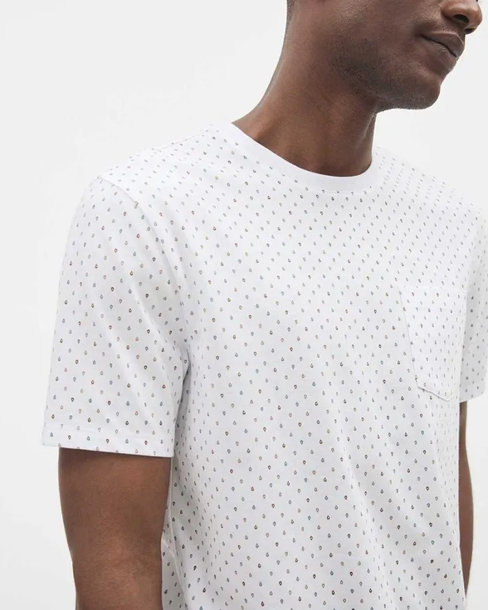RWandCO TShirts ShortSleeve CrewNeck Tee With Pocket Bright White 8211 Men