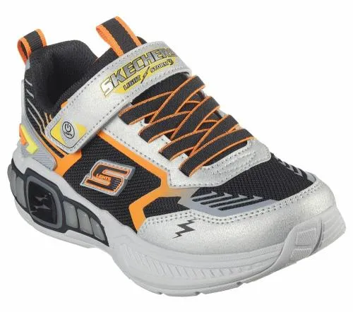 SLights Light Storm 30 Silver Black Kids SKECHERS Big Kids UK Sizes 36