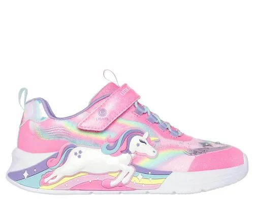 SLights Unicorn Chaser Pink Multi Kids SKECHERS Toddlers UK Sizes 49