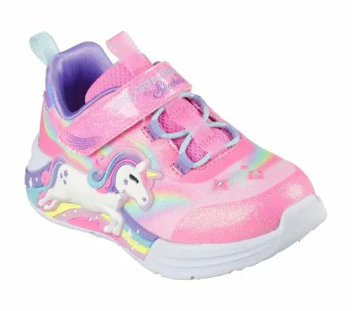 SLights Unicorn Chaser Pink Multi Kids SKECHERS Toddlers UK Sizes 49
