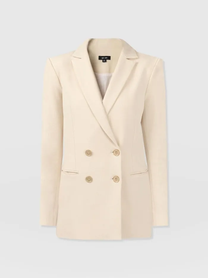 Saint And Sofia Blazers Women Cambridge Blazer Crepe 8211 Beige Beige