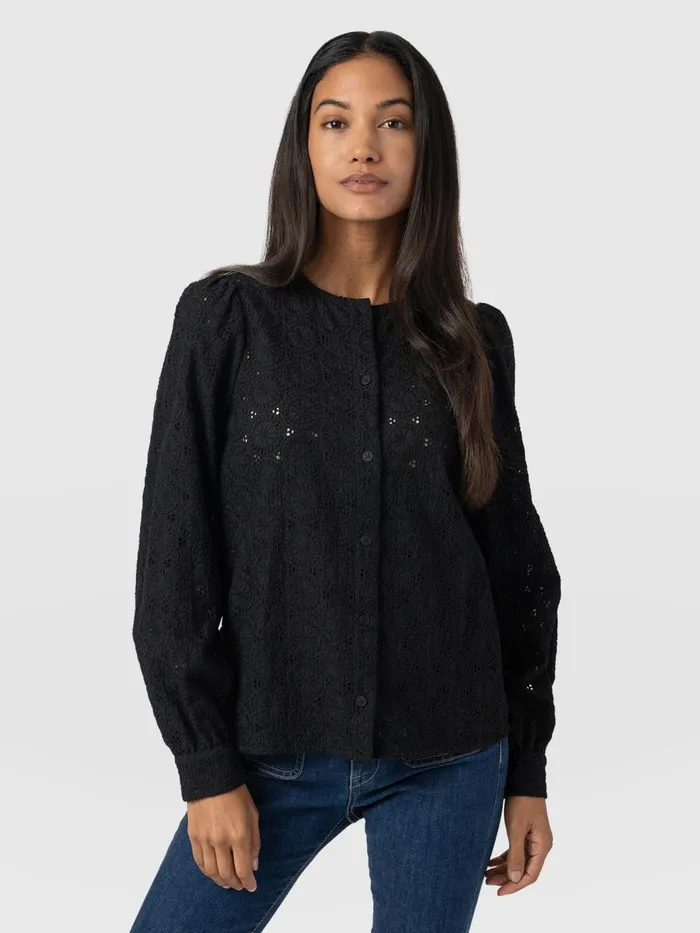 Saint And Sofia Blouses and Shirts Women Tabitha Blouse 8211 Black Broderie Black Broderie Saint And Sofia Blouses and Shirts Women Tabitha Blouse 8211 Black Broderie Black Broderie
