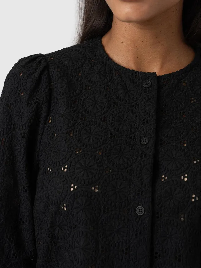 Saint And Sofia Blouses and Shirts Women Tabitha Blouse 8211 Black Broderie Black Broderie