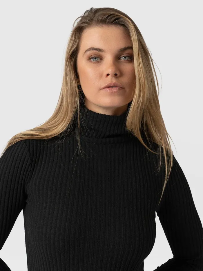 Saint And Sofia Casual Tops Women Tempest Turtle Neck 8211 Black Black
