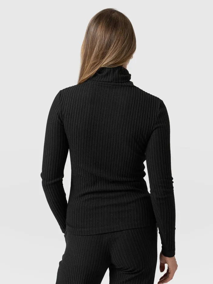 Saint And Sofia Casual Tops Women Tempest Turtle Neck 8211 Black Black