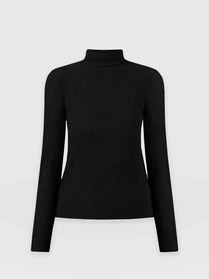 Saint And Sofia Casual Tops Women Tempest Turtle Neck 8211 Black Black