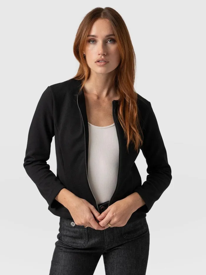 Saint And Sofia Coats and Jackets Women Florence Jacket 8211 Black Black