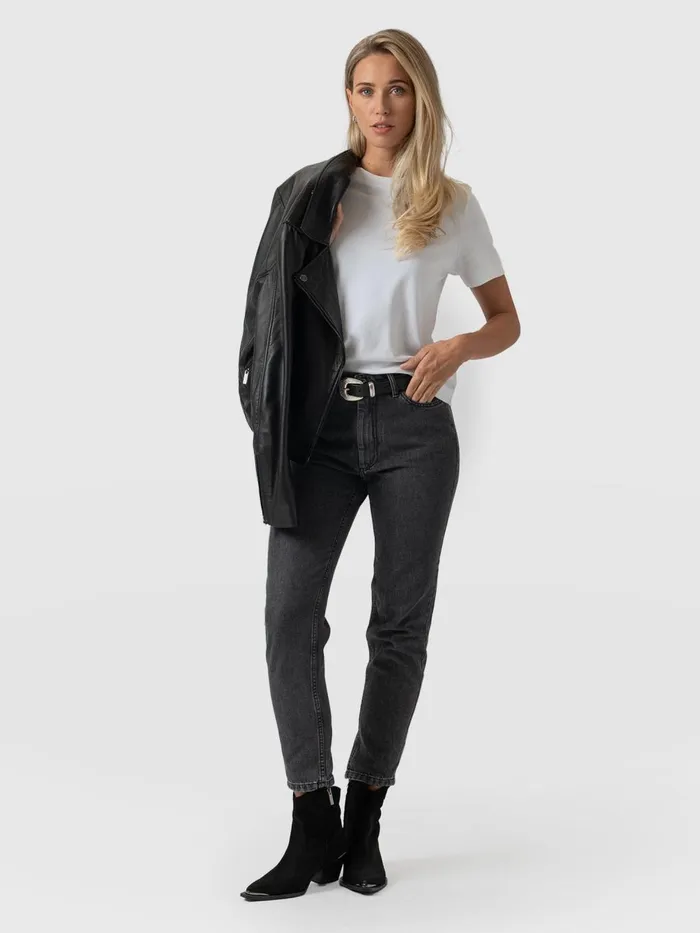 Saint And Sofia Denim and Jeans Women Slim Mom Jeans 8211 Black Black