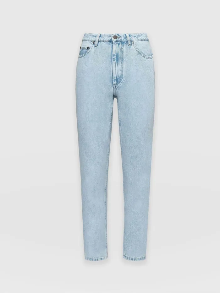 Saint And Sofia Denim and Jeans Women Slim Mom Jeans 8211 Pale Blue Pale Blue