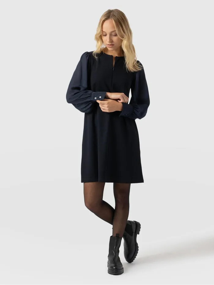Saint And Sofia Dresses Women Esme Zip Up Dress 8211 Navy Navy