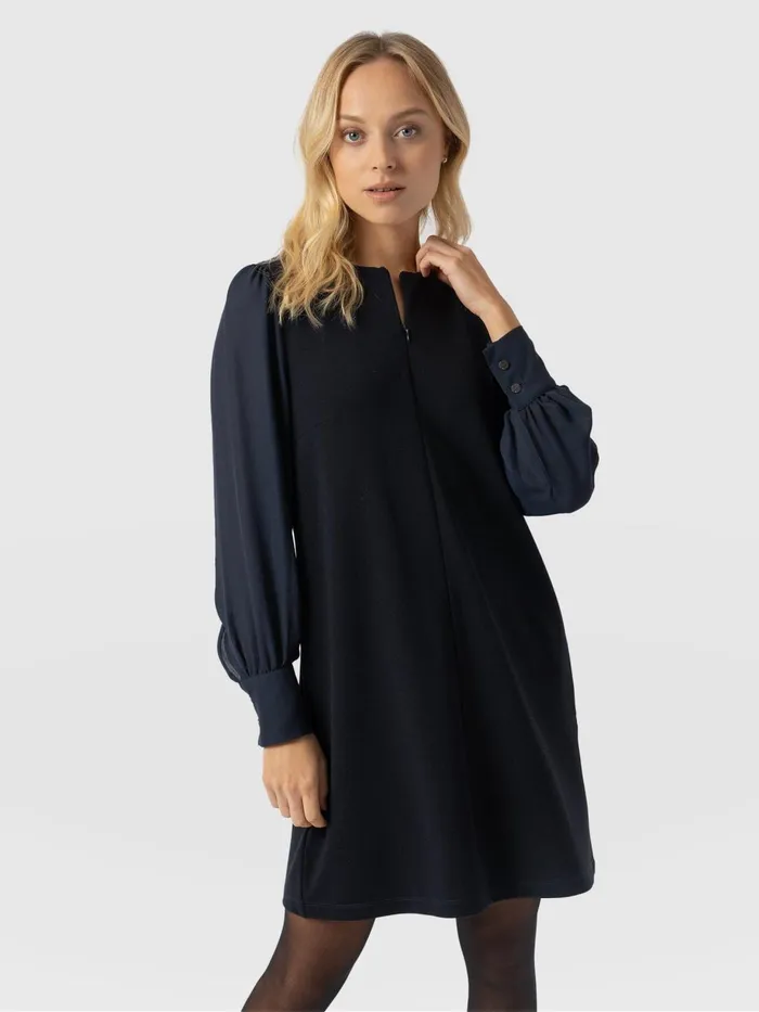 Saint And Sofia Dresses Women Esme Zip Up Dress 8211 Navy Navy