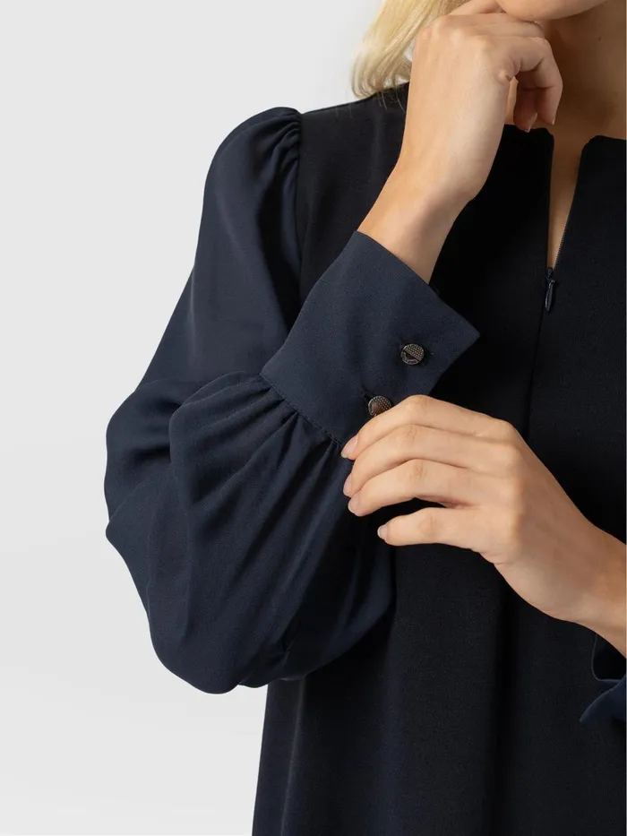 Saint And Sofia Dresses Women Esme Zip Up Dress 8211 Navy Navy