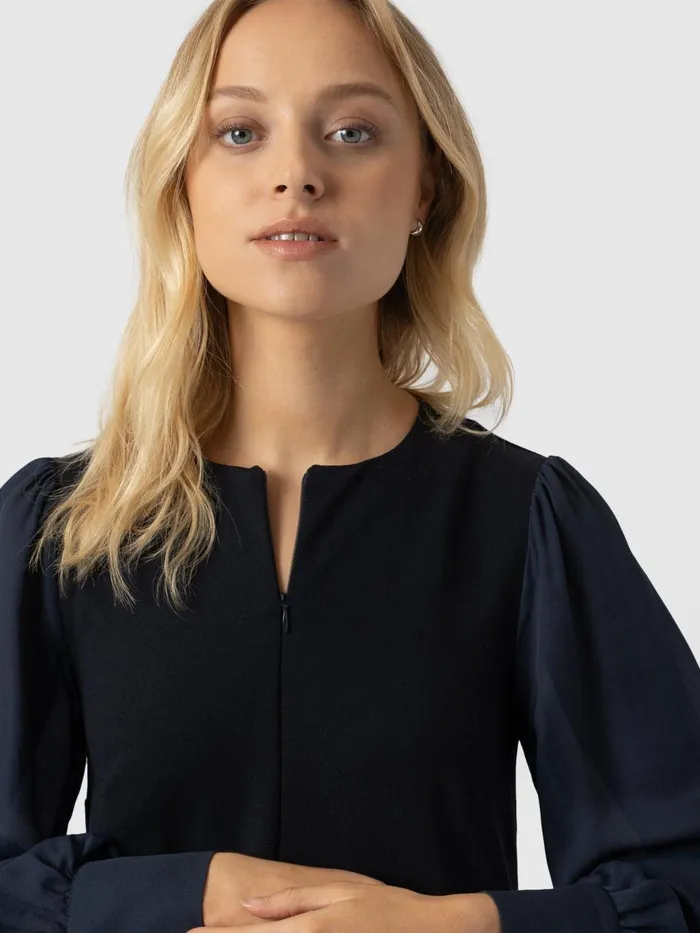 Saint And Sofia Dresses Women Esme Zip Up Dress 8211 Navy Navy
