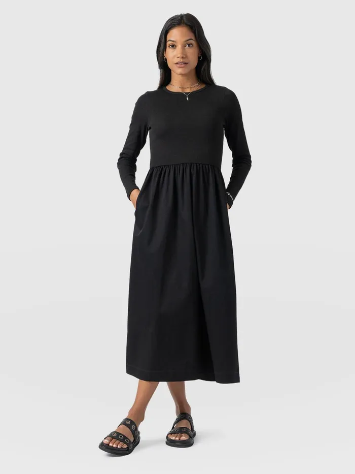 Saint And Sofia Dresses Women Ivy Full Skirt Dress 8211 Black Black