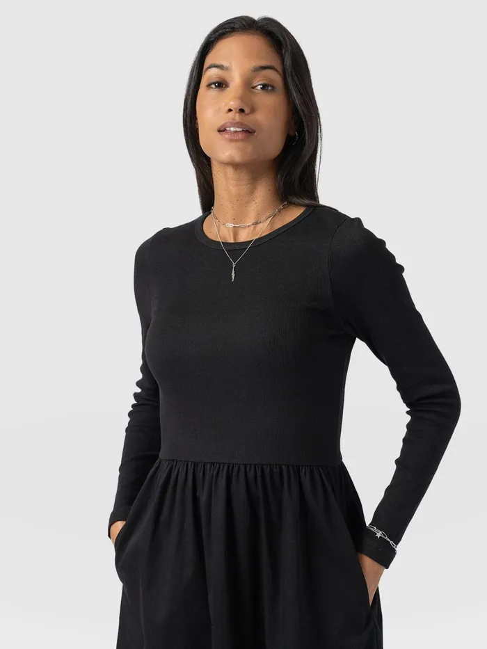 Saint And Sofia Dresses Women Ivy Full Skirt Dress 8211 Black Black