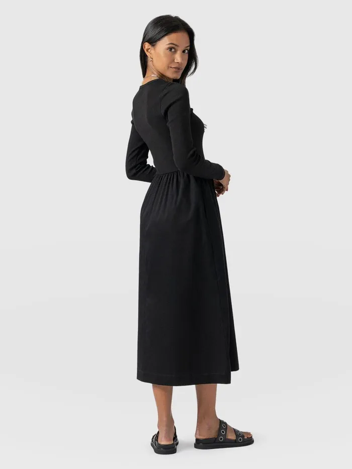 Saint And Sofia Dresses Women Ivy Full Skirt Dress 8211 Black Black