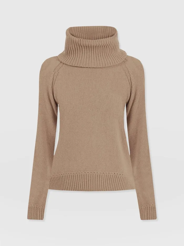 Saint And Sofia Knitwear Women Cambridge Cashmere Jumper 8211 Beige Beige