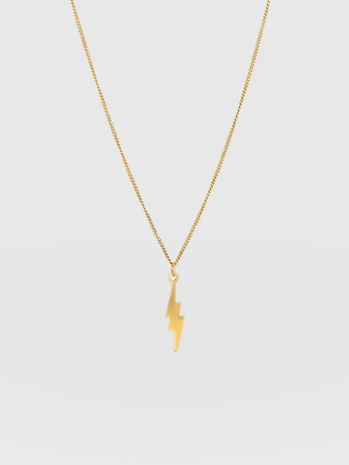Saint And Sofia Necklaces Women Lightning Necklace 8211 Gold Gold
