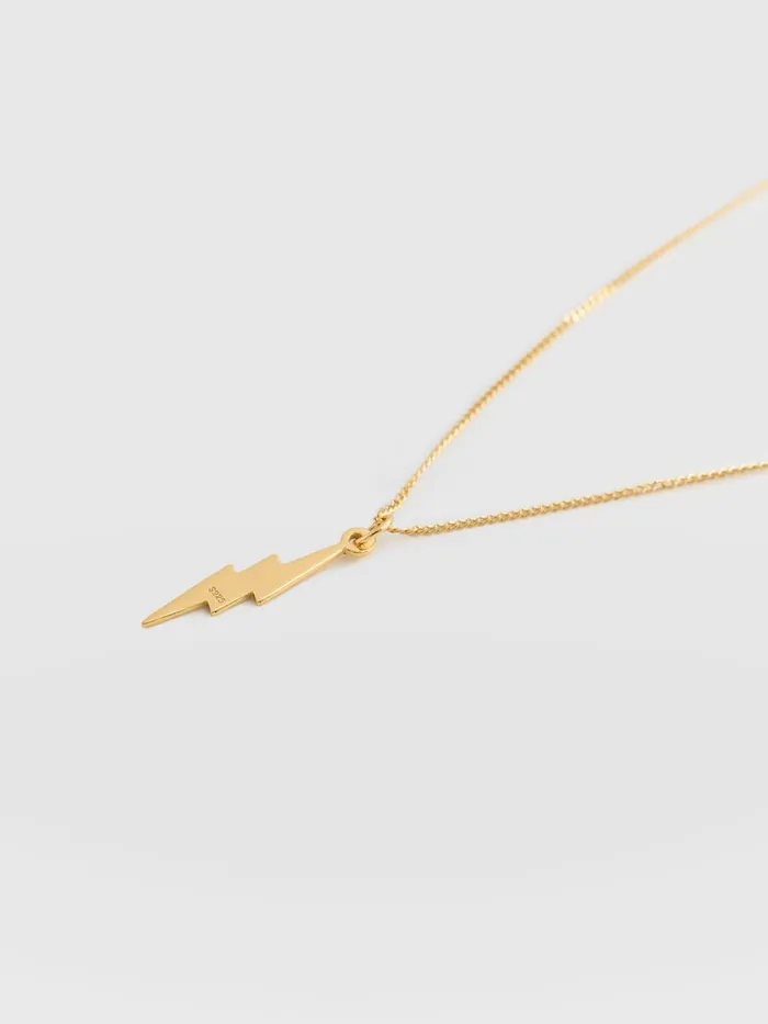 Saint And Sofia Necklaces Women Lightning Necklace 8211 Gold Gold