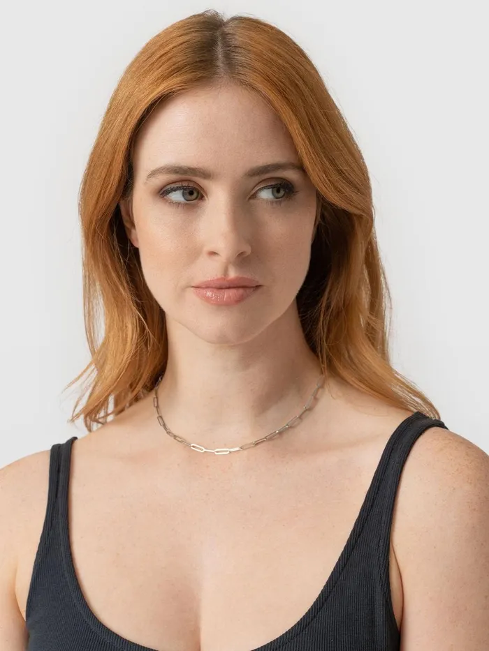 Saint And Sofia Necklaces Women Link Chain Necklace 8211 Silver Silver