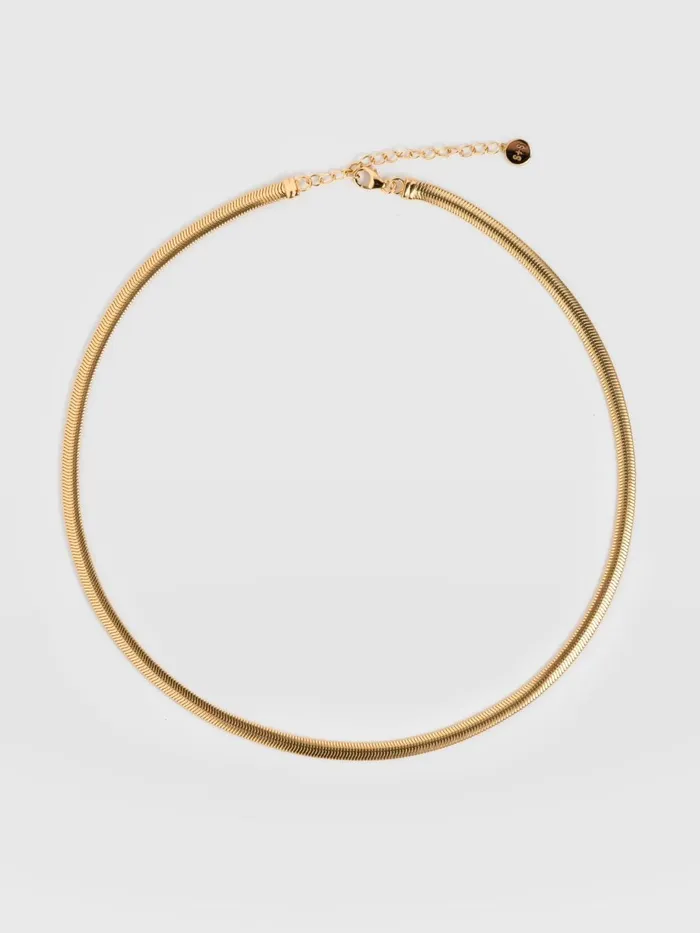 Saint And Sofia Necklaces Women Snake Chain Necklace Gold Gold