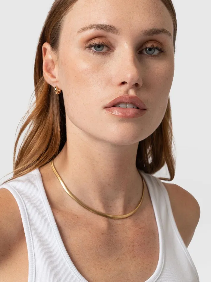Saint And Sofia Necklaces Women Snake Chain Necklace Gold Gold