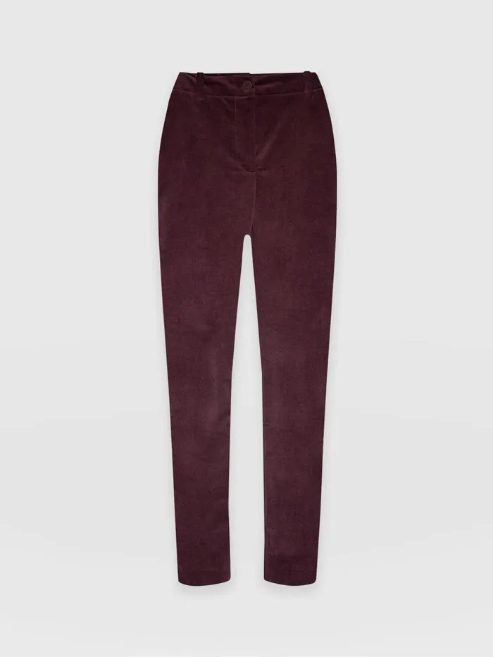 Saint And Sofia Pants Women Palmer Pant Corduroy 8211 Plum Plum
