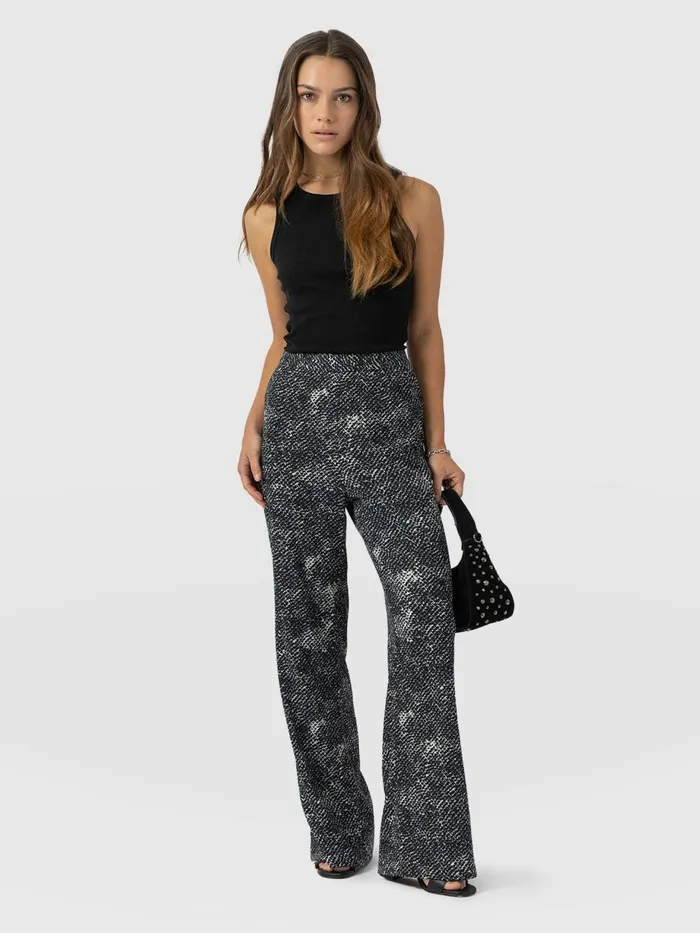 Saint And Sofia Pants Women Sawyer Pant 8211 Monochrome Gothica Monochrome Gothica