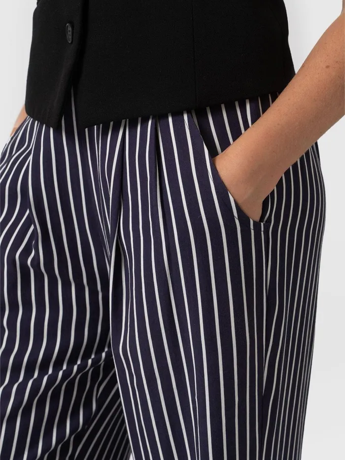 Saint And Sofia Pants Women Sloane Pant 8211 Navy Stripe Navy Stripe