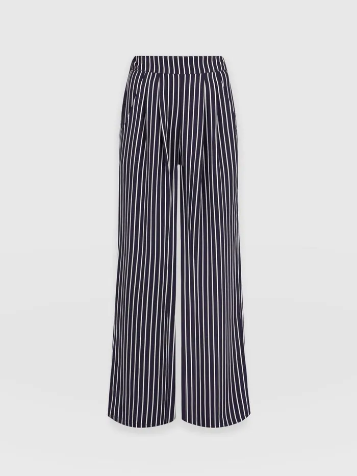 Saint And Sofia Pants Women Sloane Pant 8211 Navy Stripe Navy Stripe