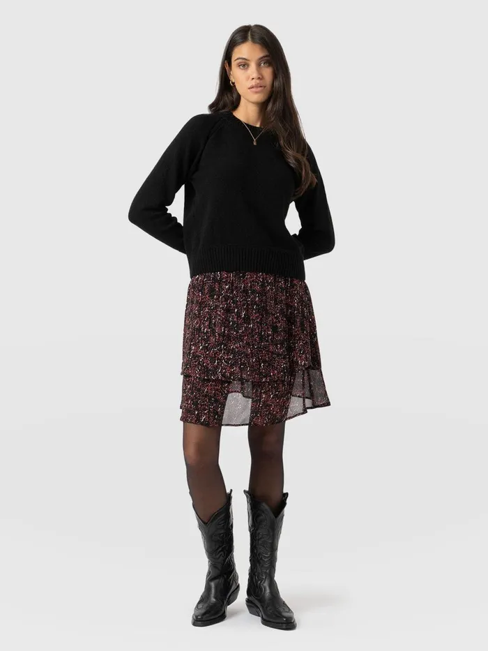 Saint And Sofia Skirts Women Etta Mini Layered Skirt 8211 Red Ditsy Leopard Red Ditsy Leopard Saint And Sofia Skirts Women Etta Mini Layered Skirt 8211 Red Ditsy Leopard Red Ditsy Leopard