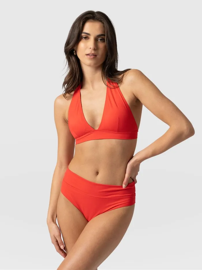 Saint And Sofia Swimwear Women Kyra Bikini Top 8211 Red Red