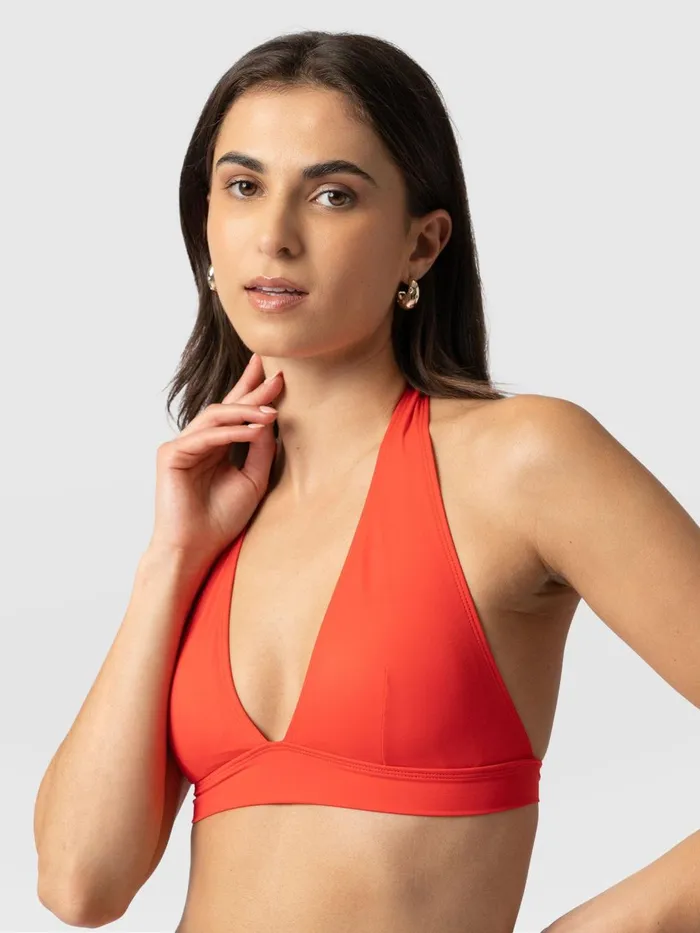 Saint And Sofia Swimwear Women Kyra Bikini Top 8211 Red Red