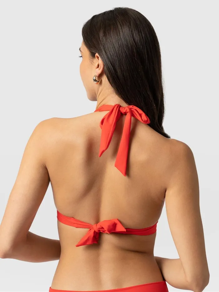 Saint And Sofia Swimwear Women Kyra Bikini Top 8211 Red Red