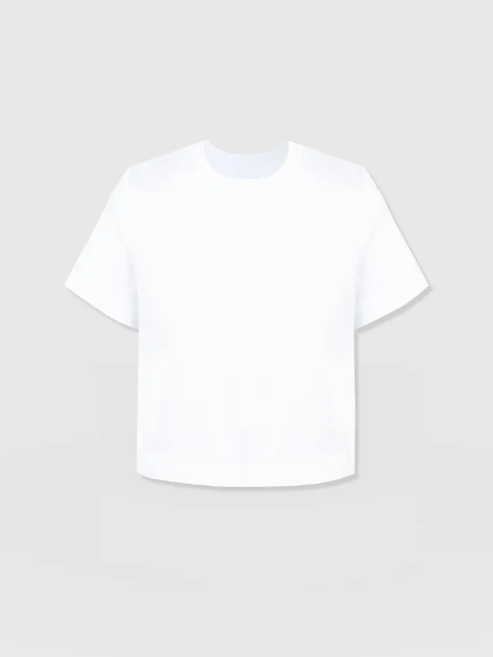 Saint And Sofia TShirts and Tanks Women Chelsea Crew Neck Tee 8211 White White