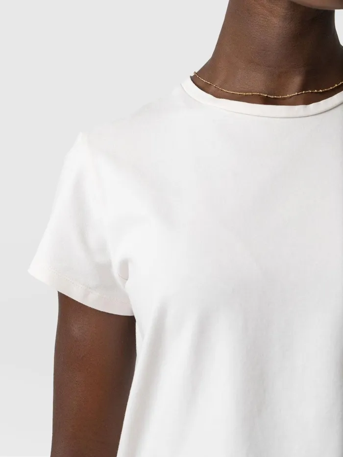 Saint And Sofia TShirts and Tanks Women Easy Cotton Tee 8211 Cream Cream