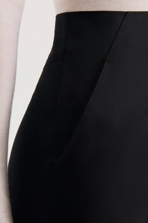 SATEEN CROPPED WIDE LEG TROUSER BLACK Trousers Scanlan Theodore Women SATEEN CROPPED WIDE LEG TROUSER BLACK Trousers Scanlan Theodore Women