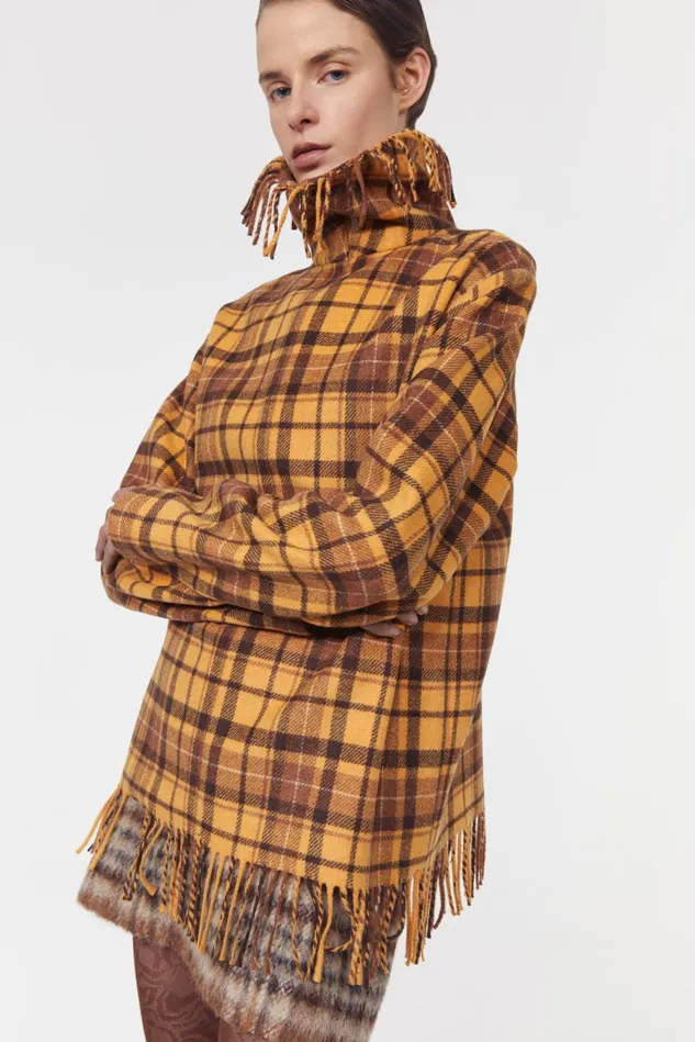 Savage Fringed Blouse Cacao Women Rodebjer Shirts and Blouses