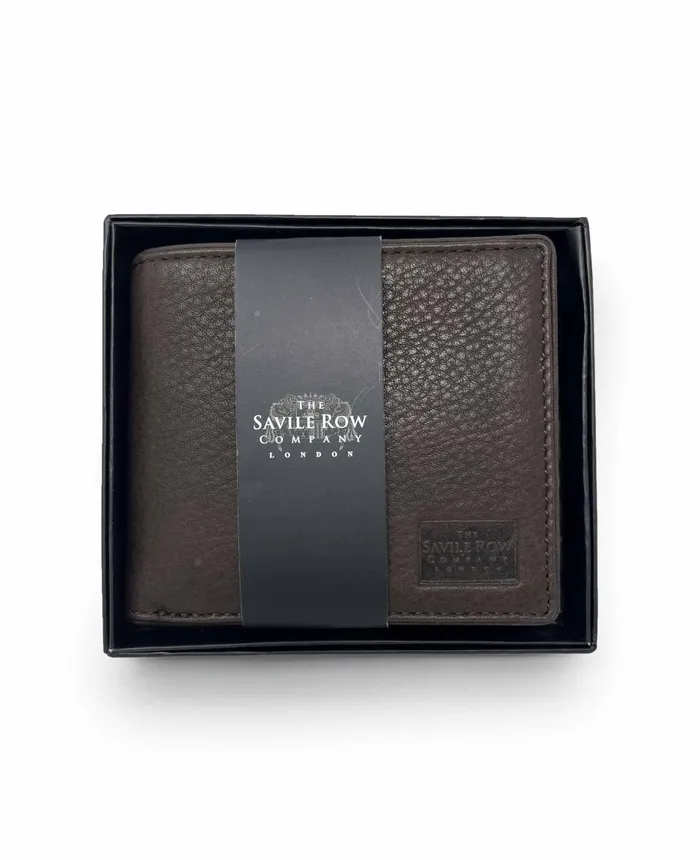Savile Row Company Brown Leather Billfold Wallet Brown Men Leather Goods