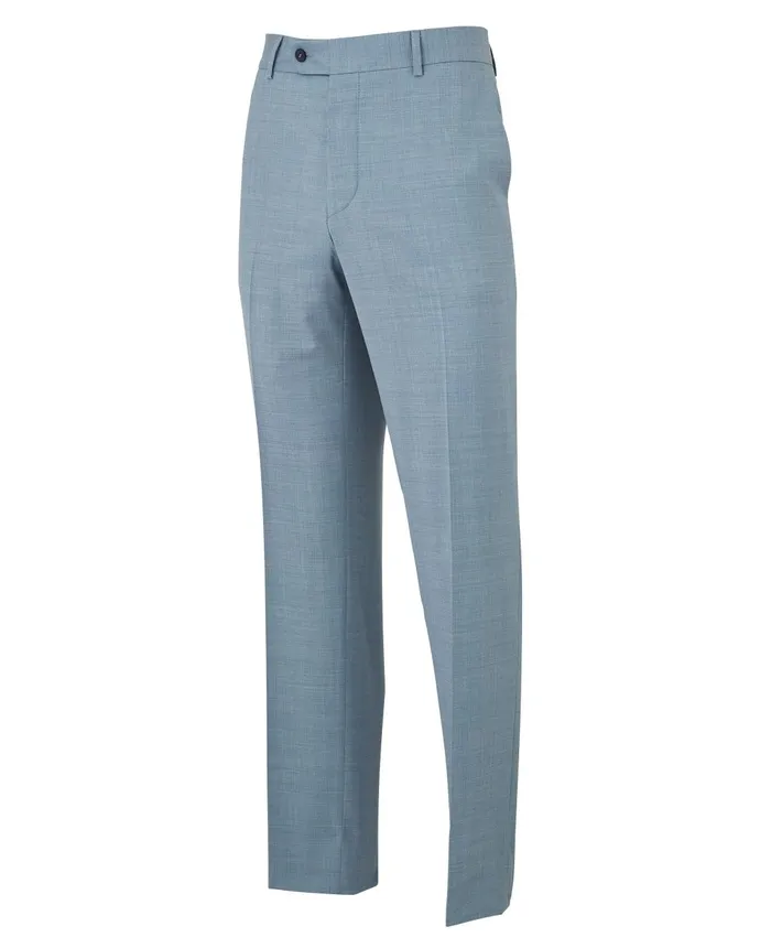 Savile Row Company Light Blue WoolBlend Tailored Suit Trousers Men Suit Trousers Savile Row Company Light Blue WoolBlend Tailored Suit Trousers Men Suit Trousers