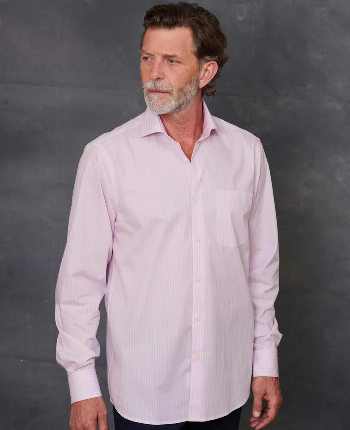 Savile Row Company Pink Cotton Bengal Stripe Classic Fit SmartCasual Shirt 8211 Single Cuff Pink Bengal Stripe Men Casual Shirts Savile Row Company Pink Cotton Bengal Stripe Classic Fit SmartCasual Shirt 8211 Single Cuff Pink Bengal Stripe Men Casual Shirts